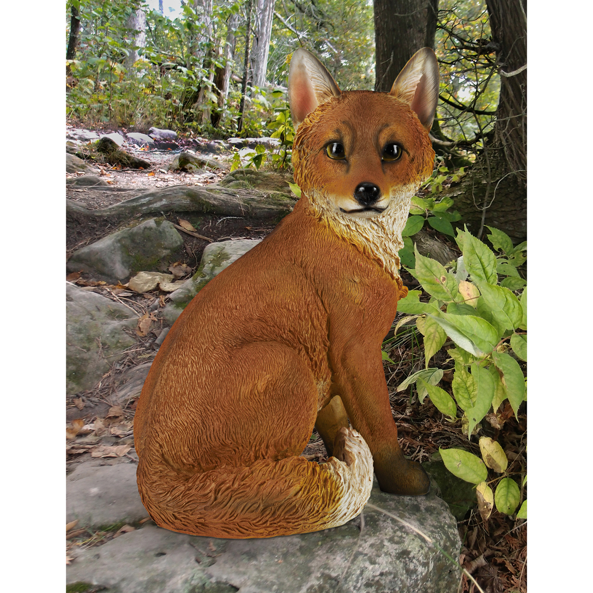 Image Thumbnail for Woodland Fox Garden Statue